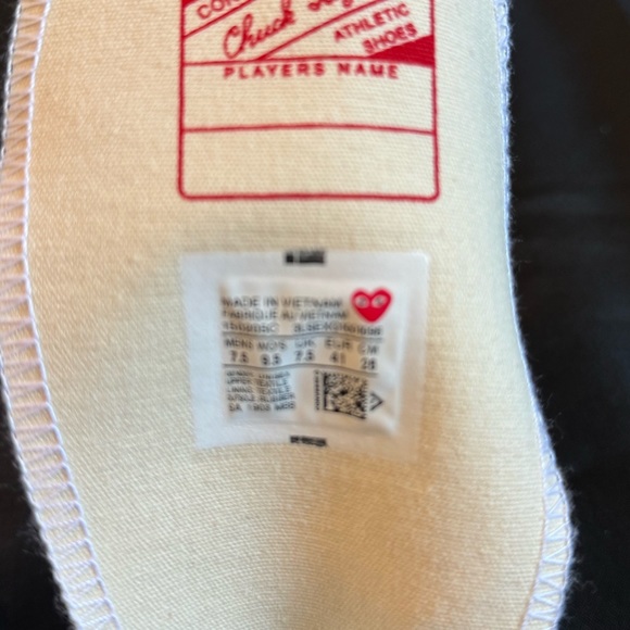 COMME des Garcons x Converse size 7.5 men’s/ 9.5 women’s - Picture 4 of 10